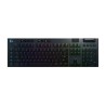 TASTATURA LOGITECH - gaming, "G915", wireless, cu fir, 121 taste format standard (104-108 taste), Bluetooth, Wireless (2.4 GHz) 