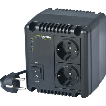 AVR GEMBIRD  1000VA/ 600W, 2 x socket Schuko, indicatie status cu LED, sinusoida pura, "EG-AVR-1001"i)  (timbru verde 4 lei)