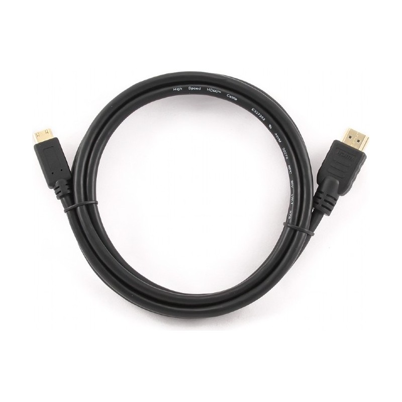 CABLU video GEMBIRD, adaptor HDMI (T) la Mini-HDMI (Type C)(T), 1.8m, rezolutie maxima 4K DCI (4096 x 2160) la 60 Hz, negru, "CC