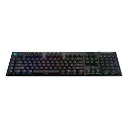 TASTATURA LOGITECH - gaming, "G915", wireless, cu fir, 121 taste format standard (104-108 taste), Bluetooth, Wireless (2.4 GHz) 
