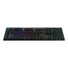 TASTATURA LOGITECH - gaming, "G915", wireless, cu fir, 121 taste format standard (104-108 taste), Bluetooth, Wireless (2.4 GHz) 