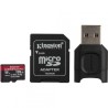 CARD READER  KINGSTON, 128 GB, MicroSDXC, clasa 10, standard UHS-II U3, "MLPMR2/128GB" (timbru verde 0.03 lei)