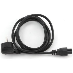 CABLU alimentare GEMBIRD notebook 3m, intrare Shucko, iesire C5, 10A, certificare VDE, bulk, black, "PC-186-ML12-3M" (timbru ver
