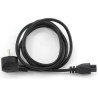 CABLU alimentare GEMBIRD notebook 3m, intrare Shucko, iesire C5, 10A, certificare VDE, bulk, black, "PC-186-ML12-3M" (timbru ver