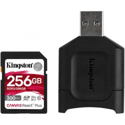 CARD READER  KINGSTON, 256 GB, SDXC, clasa 10, standard UHS-II U3, "MLPR2/256GB" (timbru verde 0.03 lei)