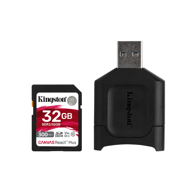 CARD READER  KINGSTON, 32 GB, SDXC, clasa 10, standard UHS-II U3, "MLPR2/32GB" (timbru verde 0.03 lei)