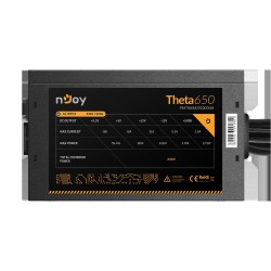SURSA NJOY THETA, 650 W, ATX 12V V2.3, fan 120 mm x 1, 80 PLUS Bronze - compatibila, "PSAT5065A2SCQCO01B" (timbru verde 2 lei)