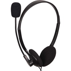 CASTI Gembird, cu fir, standard, utilizare multimedia, call center, microfon pe brat, conectare prin Jack 3.5 mm x 2, negru, "MH