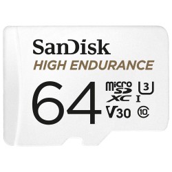 CARD MicroSD SANDISK, 64 GB, MicroSDXC, clasa 10, standard UHS-I U3, "SDSQQNR-064G-GN6IA" (timbru verde 0.03 lei)