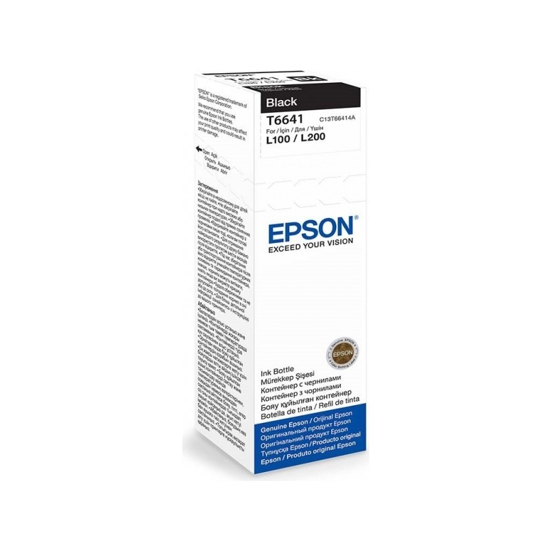Cartus Cerneala Original Epson Black, T66414A, pentru L100|L120||L200|L110|L210|L220|L300|L355|L550, (timbru verde 0.15 lei), "C