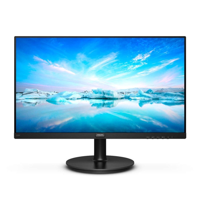 MONITOR PHILIPS 21.5", home, office, VA, Full HD (1920 x 1080), Wide, 200 cd/mp, 4 ms, DVI, VGA, "220V8/00" (timbru verde 7 lei)