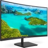 MONITOR PHILIPS 24", multimedia, VA, Full HD (1920 x 1080), Wide, curbat, 250 cd/mp, 4 ms, HDMI, VGA, "241E1SCA/00" (timbru verd
