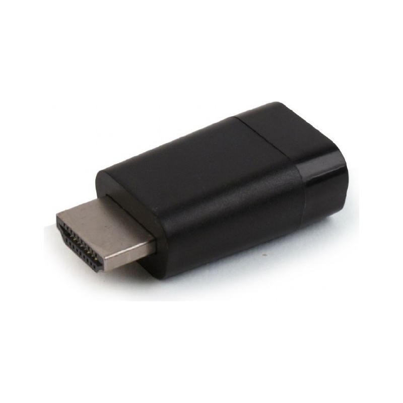 ADAPTOR video GEMBIRD, HDMI (T) la VGA (M), rezolutie maxima Full HD (1920 x 1080) la 60Hz, black, "A-HDMI-VGA-001" (timbru verd