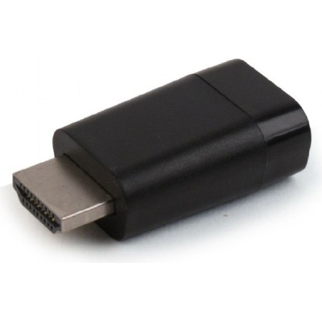 ADAPTOR video GEMBIRD, HDMI (T) la VGA (M), rezolutie maxima Full HD (1920 x 1080) la 60Hz, black, "A-HDMI-VGA-001" (timbru verd