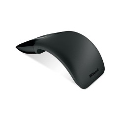 MOUSE MICROSOFT, "Touch Black", PC sau NB, wireless, 2.4GHz, optic, 1000 dpi, butoane/scroll 2/touch, modificare forma, negru, "