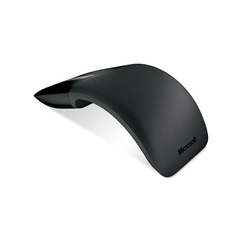 MOUSE MICROSOFT, "Touch Black", PC sau NB, wireless, 2.4GHz, optic, 1000 dpi, butoane/scroll 2/touch, modificare forma, negru, "