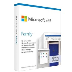 LICENTA retail MICROSOFT, tip Office 365 Home pt PC si Mac, 64/32 biti, romana, 6 utilizatori, valabilitate 1 an, utilizare Home