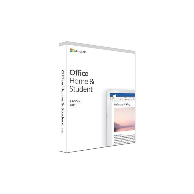 LICENTA electronica MICROSOFT, tip Office Home and Student 2019 pt PC si Mac, 64/32 biti, romana, 1 utilizator, valabilitate for