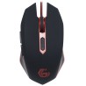 MOUSE GEMBIRD, gaming, cu fir, USB, optic, 2400 dpi, butoane/scroll 6/1, iluminare, negru / rosu, "MUSG-001-R" (timbru verde 0.1