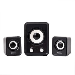 BOXE SPACER 2.1, RMS:  11W (2 x 3W + 5W), control volum, USB power, black, "SPB-807-BK" (timbru verde 2.00 lei)