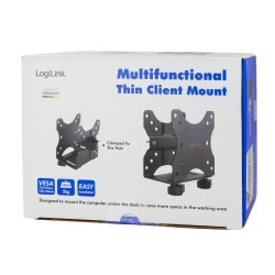 SUPORT de perete/birou LOGILINK pt. Intel NUC, Mac mini, fix, Compatibil VESA max. 100 x 100 mm, "BP0066"