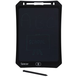 TABLETA LED SPACER pentru scris si desenat, interactiva, e-learning, 10 display, black, baterie CR2025 "SPTB-LED-10"   (timbru v