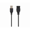 CABLU USB SPACER prelungitor, USB 2.0 (T) la USB 2.0 (M), 3m,  black "SPC-USB-AMAF-10" (timbru verde 0.18 lei)