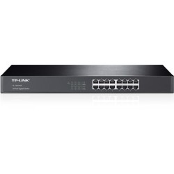 SWITCH TP-LINK 16 porturi Gigabit, carcasa metalica, rackabil TL-SG1016 (timbru verde 2 lei)