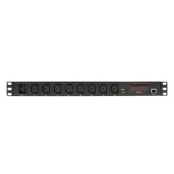 PDU LOGILINK 1U pt. rack 19 inch, 8 prize IEC, intrare IEC, max 16 A, protectie suprasarcina SI impotriva trasnetului, "PDU8P01"