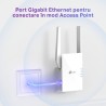 RANGE EXTENDER TP-LINK wireless  1500Mbps, 1 port Gigabit,  2 antene externe, 2.4 / 5Ghz dual band, Wi-Fi 6, "RE505X" (timbru ve