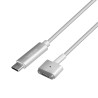 CABLU alimentare LOGILINK, pt. notebook Apple, USB Type-C (T) la Apple MagSafe2 (T), 1.8m, argintiu, "PA0226" (timbru verde 0.18