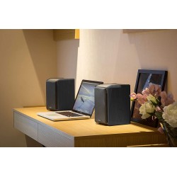 BOXE EDIFIER 2.0, RMS:  24W (2 x 12W), bluetooth, volum, bass, conectare simultana cu 2 echipamente BT, 220V alimentare, black "