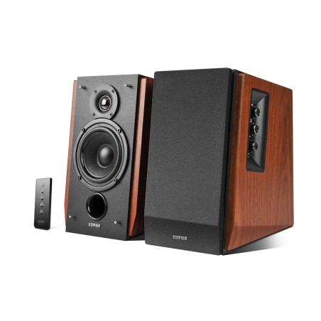 BOXE EDIFIER 2.0, RMS:  66W (2 x 15W, 2 x 18W), bluetooth, telecomanda wireless, volum, bass, treble,  dual RCA, brown, "R1700BT