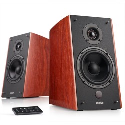 BOXE EDIFIER 2.0, RMS: 120W (2 x 24W, 2 x 36W), bluetooth, telecomanda wireless, volum, bass, treble, brown, "R2000DB-BR" (timbr
