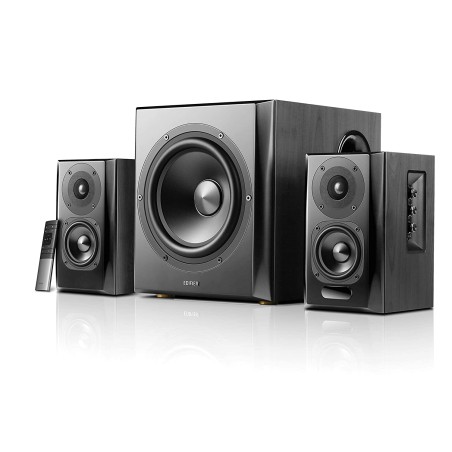 BOXE EDIFIER 2.1, RMS: 150W (2 x 25W, 2 x 15W, 1 x 70W), bluetooth, telecomanda wireless, volum, bass, treble, optical, black, "