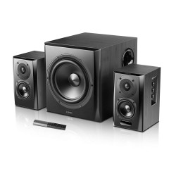 BOXE EDIFIER 2.1, RMS: 150W (2 x 25W, 2 x 15W, 1 x 70W), bluetooth, telecomanda wireless, volum, bass, treble, optical, black, "