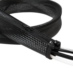 MANSON protectie cabluri LOGILINK, cu fermoar, diametru 20mm, 1m, negru, "KAB0046"