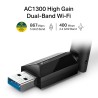 ADAPTOR RETEA TP-LINK AC1300, extern wireless 2.4 GHz | 5 GHz, USB 3.0, port, 1300 Mbps, antena externa x 1, "Archer T3U Plus" (