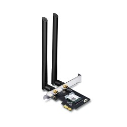 ADAPTOR RETEA TP-LINK AC1200, intern wireless 2.4 GHz | 5 GHz, PCI-E, port, 1200 Mbps, antena externa x 2, "Archer T5E"