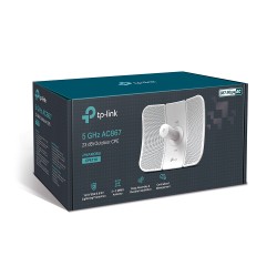 ACCESS POINT TP-LINK wireless exterior  867Mbps  port 10/100/1000Mbps, antena interna, pasiv PoE, 5GHz "CPE710" (timbru verde 0.