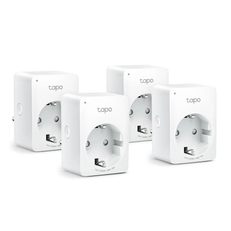 PRIZA inteligenta TP-LINK, Schuko x 1, conectare prin Schuko (T), 10 A, programare prin smartphone, Bluetooth, WiFi, alb "Tapo P