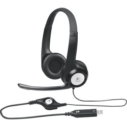 CASTI Logitech, "H390", cu fir, standard, utilizare multimedia, call center, microfon pe brat, conectare prin USB 2.0, negru, "9