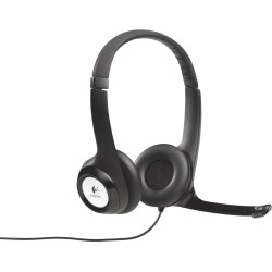 CASTI Logitech, "H390", cu fir, standard, utilizare multimedia, call center, microfon pe brat, conectare prin USB 2.0, negru, "9