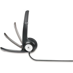 CASTI Logitech, "H390", cu fir, standard, utilizare multimedia, call center, microfon pe brat, conectare prin USB 2.0, negru, "9