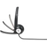 CASTI Logitech, "H390", cu fir, standard, utilizare multimedia, call center, microfon pe brat, conectare prin USB 2.0, negru, "9