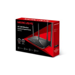 ROUTER MERCUSYS wireless 1200Mbps, 3 porturi 10/100/1000Mbps, Dual Band AC1200 "AC12G"(timbru verde 0.8 lei)
