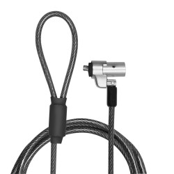 CABLU securitate LOGILINK pt. notebook slot Wedge, cheie identica, conectare directa, 2m, cablu otel carbon, permite pivotare si