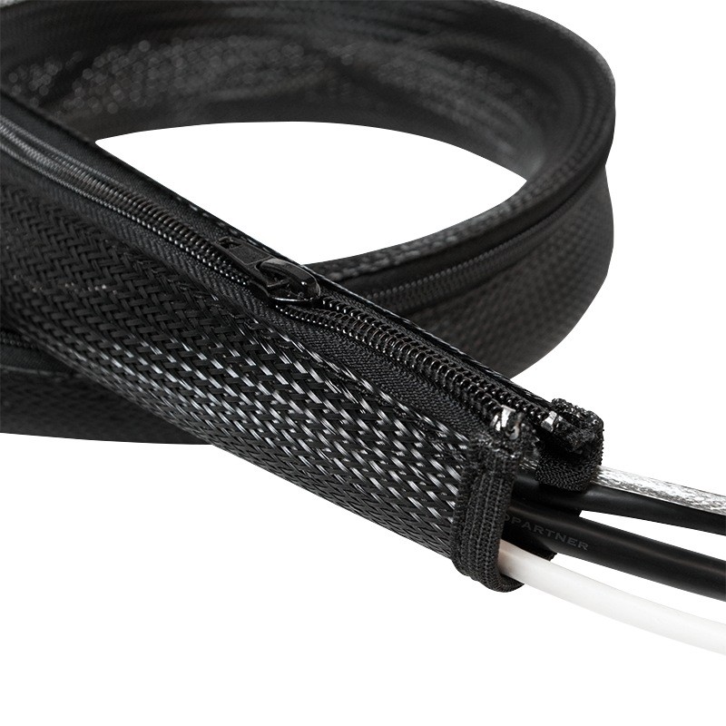MANSON protectie cabluri LOGILINK, cu fermoar, diametru 35mm, 2m, negru, "KAB0049"