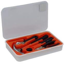 TRUSA scule SPACER contine 1 x ciocan, 1 x patent, 1 x surubelnita, 12 x capete surubelnita, 1 x cheie reglabila, 1 x protectie 
