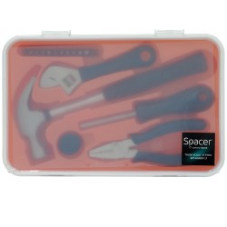 TRUSA scule SPACER contine 1 x ciocan, 1 x patent, 1 x surubelnita, 12 x capete surubelnita, 1 x cheie reglabila, 1 x protectie 